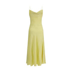 Bicolor Silk Casual Dress