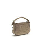 Beige Calf Leather Bos Taurus Shoulder Bag