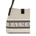 Beige Cotton Shoulder Bag