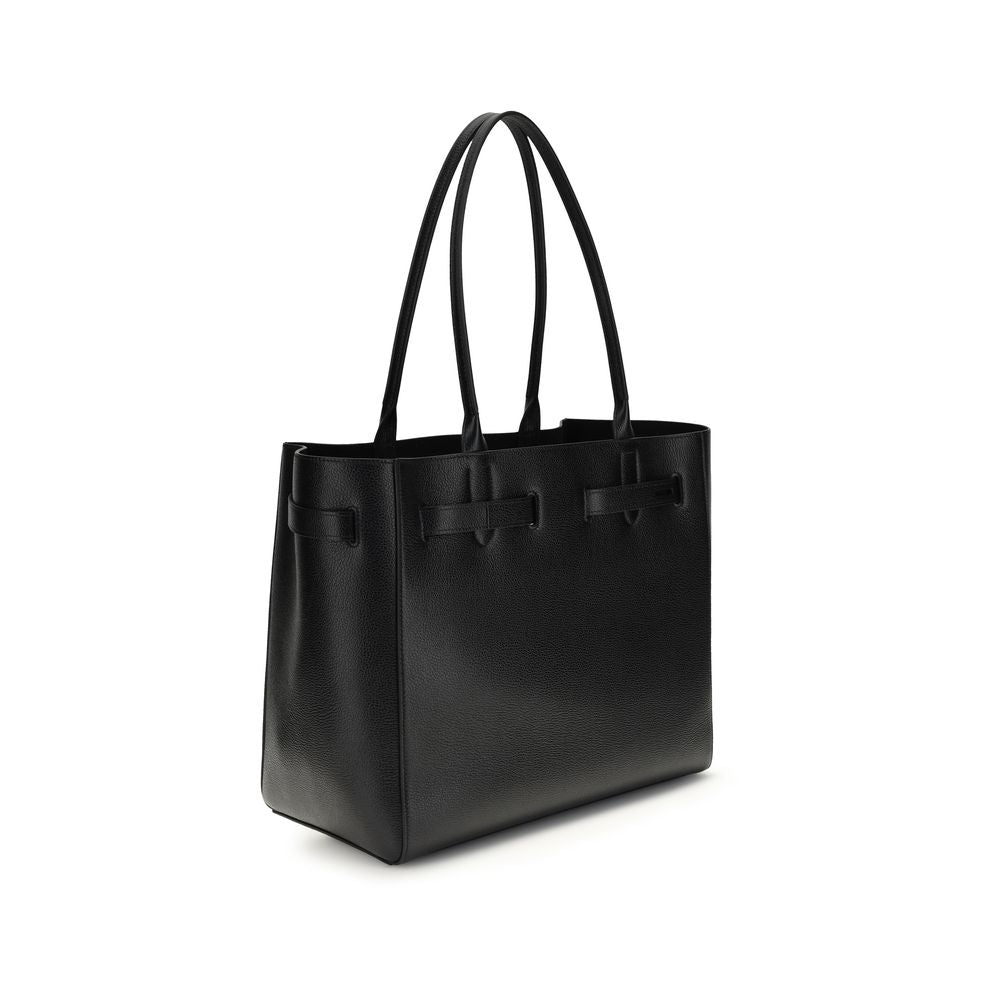 Black Calf Leather Bos Taurus Shoulder Bag