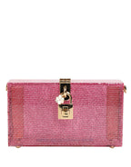 Pink DOLCE BOX Clutch Crossbody Women Evening Borse Bag