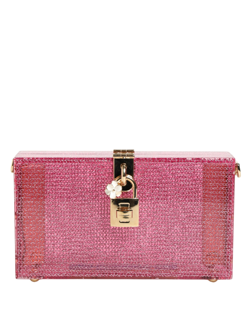 Pink DOLCE BOX Clutch Crossbody Women Evening Borse Bag