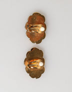 Gold Brass BOOM Cartoon Crystal Clip-On Women