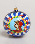 Multicolor Hand Painted Sicilian Ornament Christmas Ball