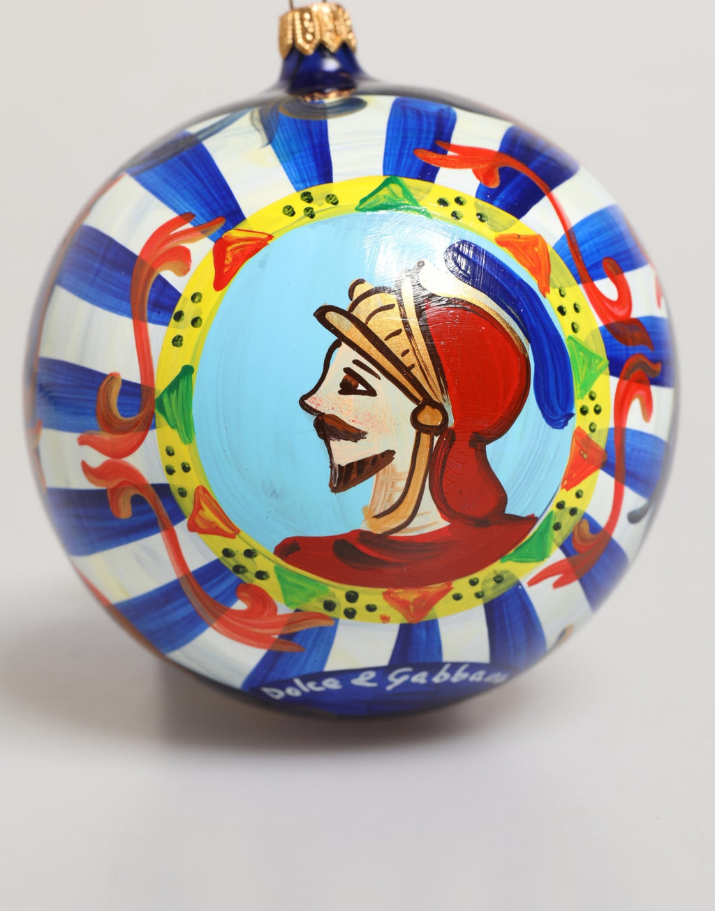 Multicolor Hand Painted Sicilian Ornament Christmas Ball