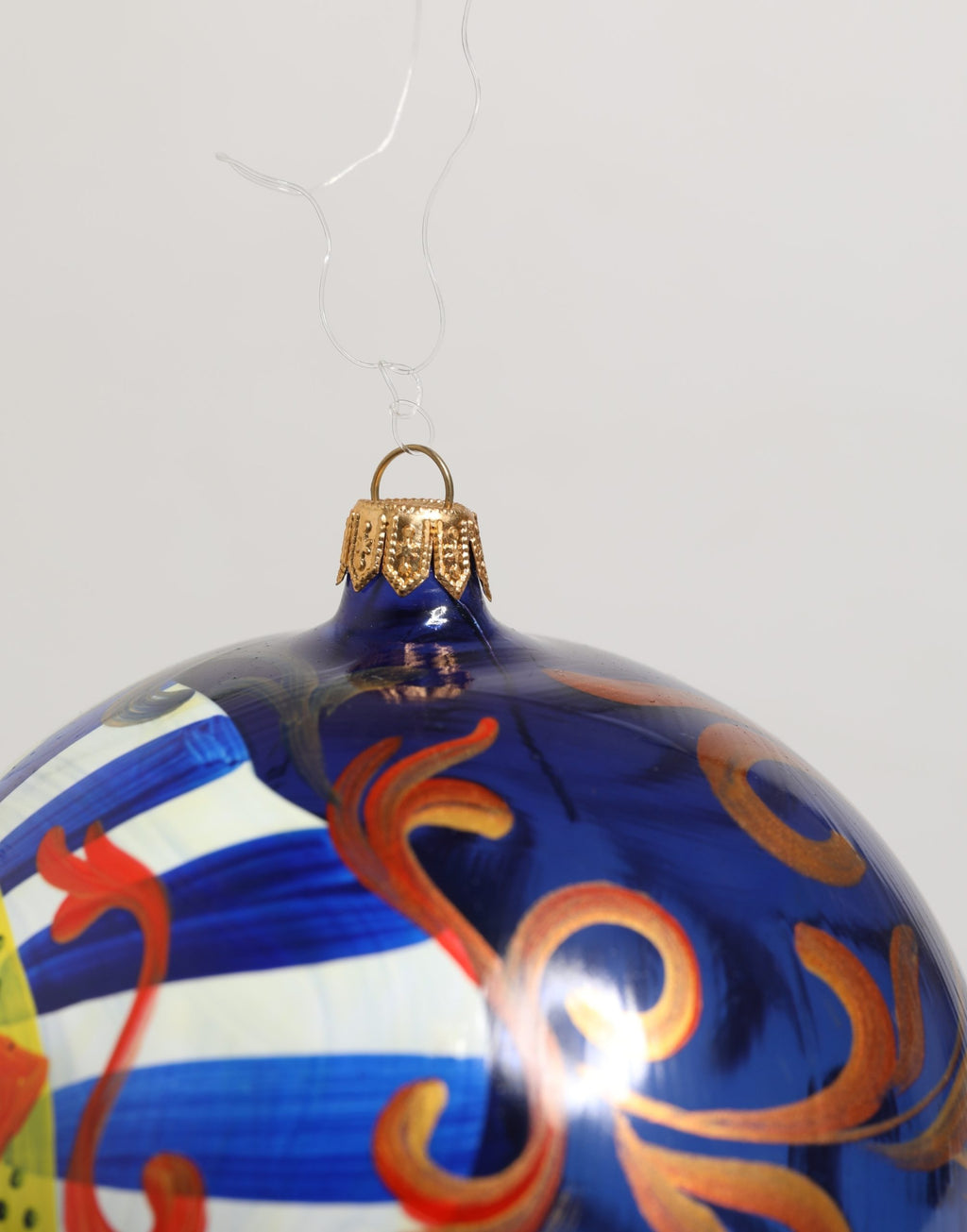 Multicolor Hand Painted Sicilian Ornament Christmas Ball