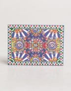 Multicolor Carretto Siciliano Envelope Post Card Holder