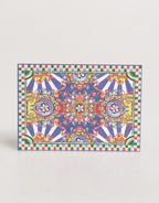 Multicolor Carretto Siciliano Envelope Post Card Holder