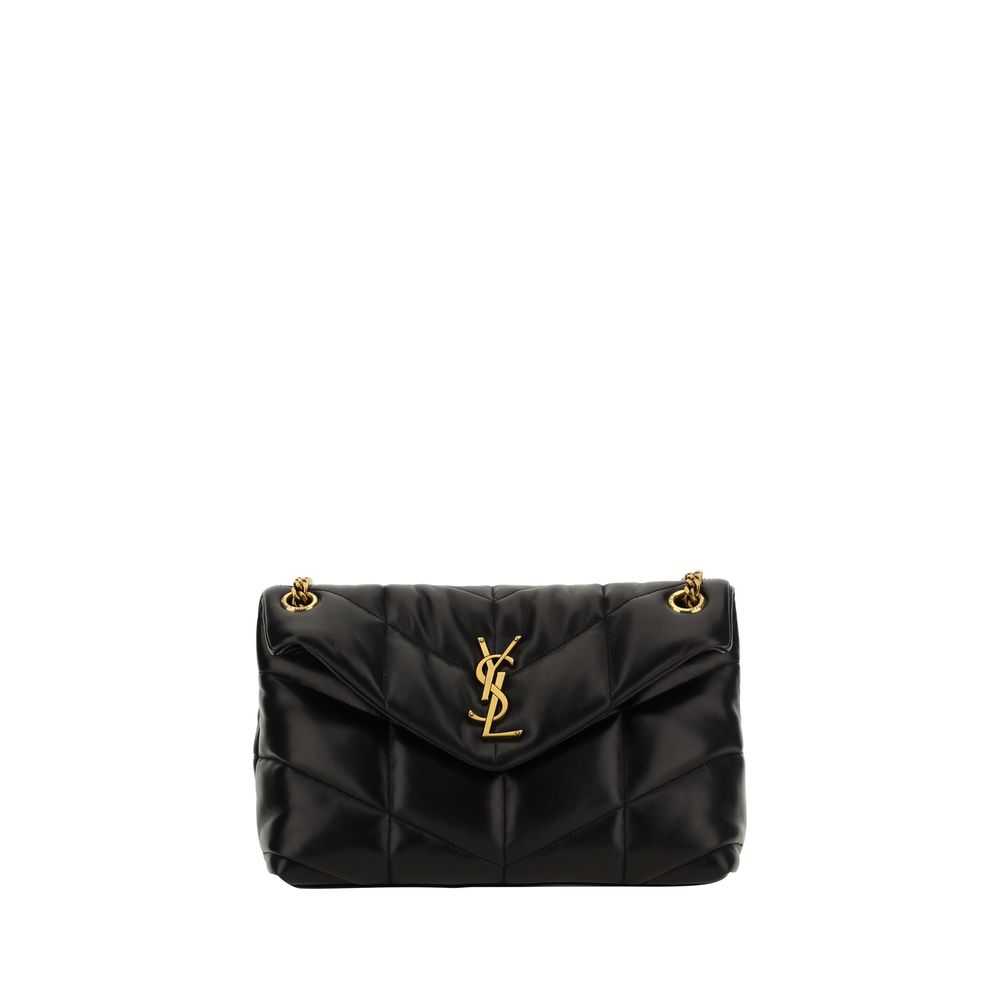 Black Lamb Leather Shoulder Bag