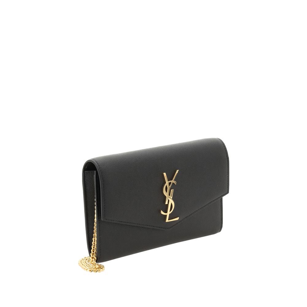 Black Calf Leather Bos Taurus Clutch Bag