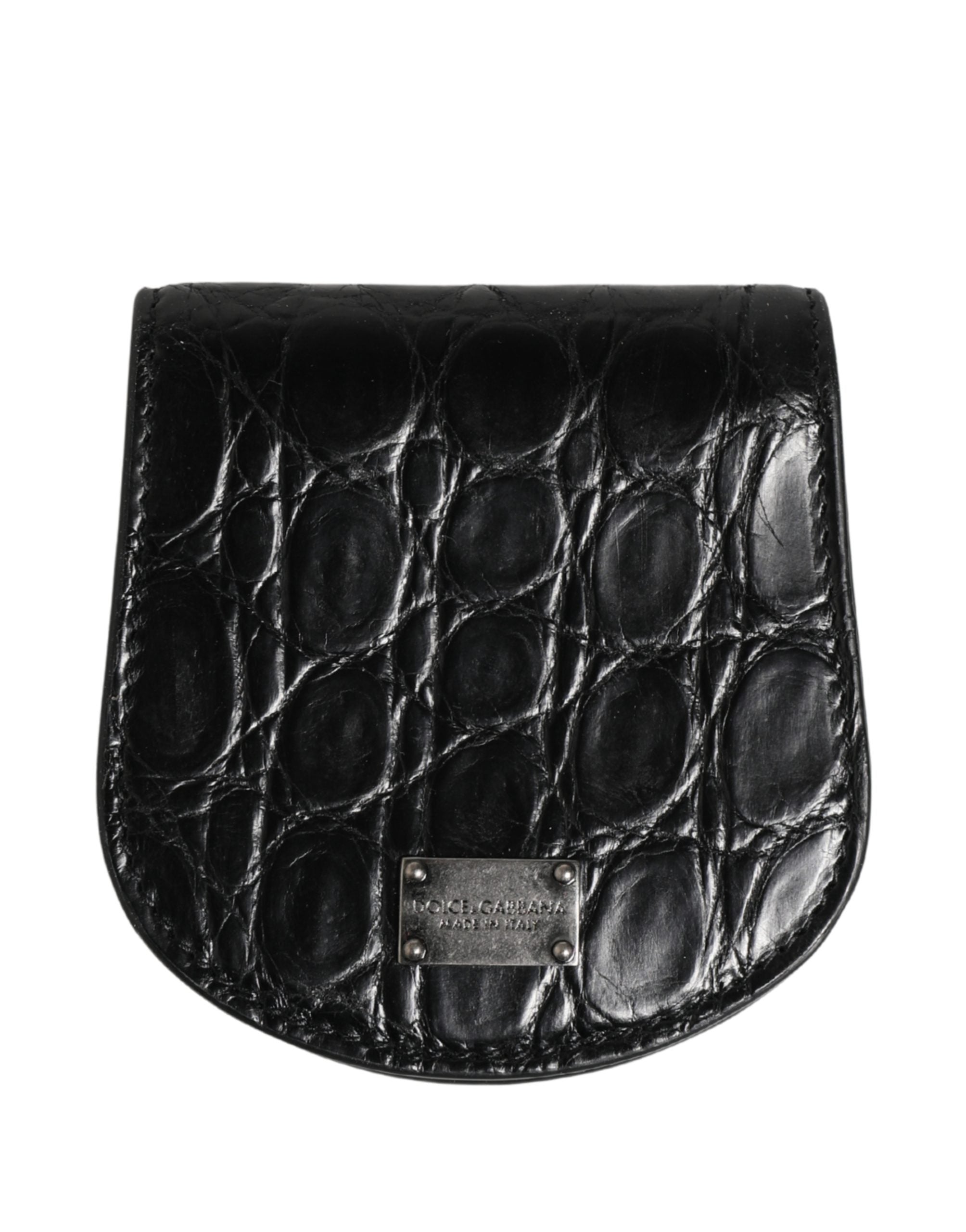 Black Exotic Skin Condom Case Holder Pocket Wallet