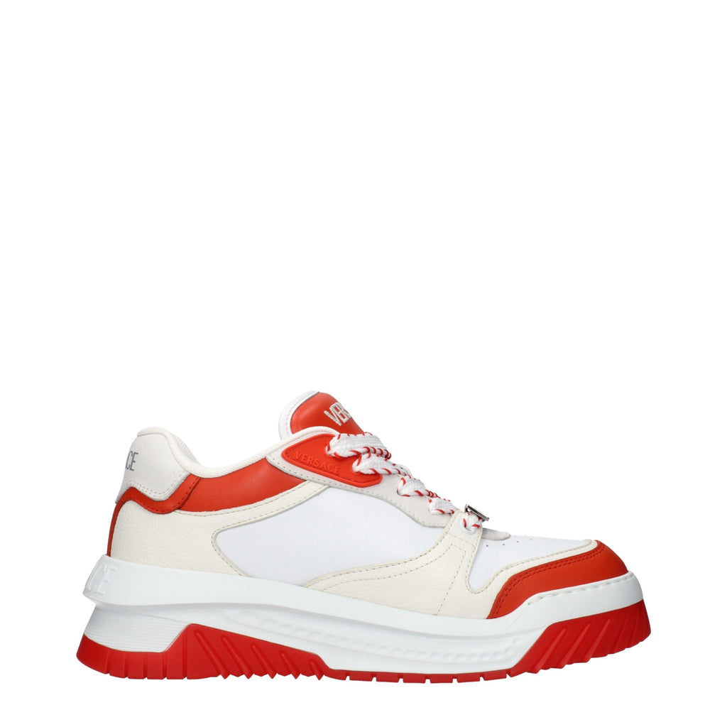 Blue Leather Athletic Sneakers