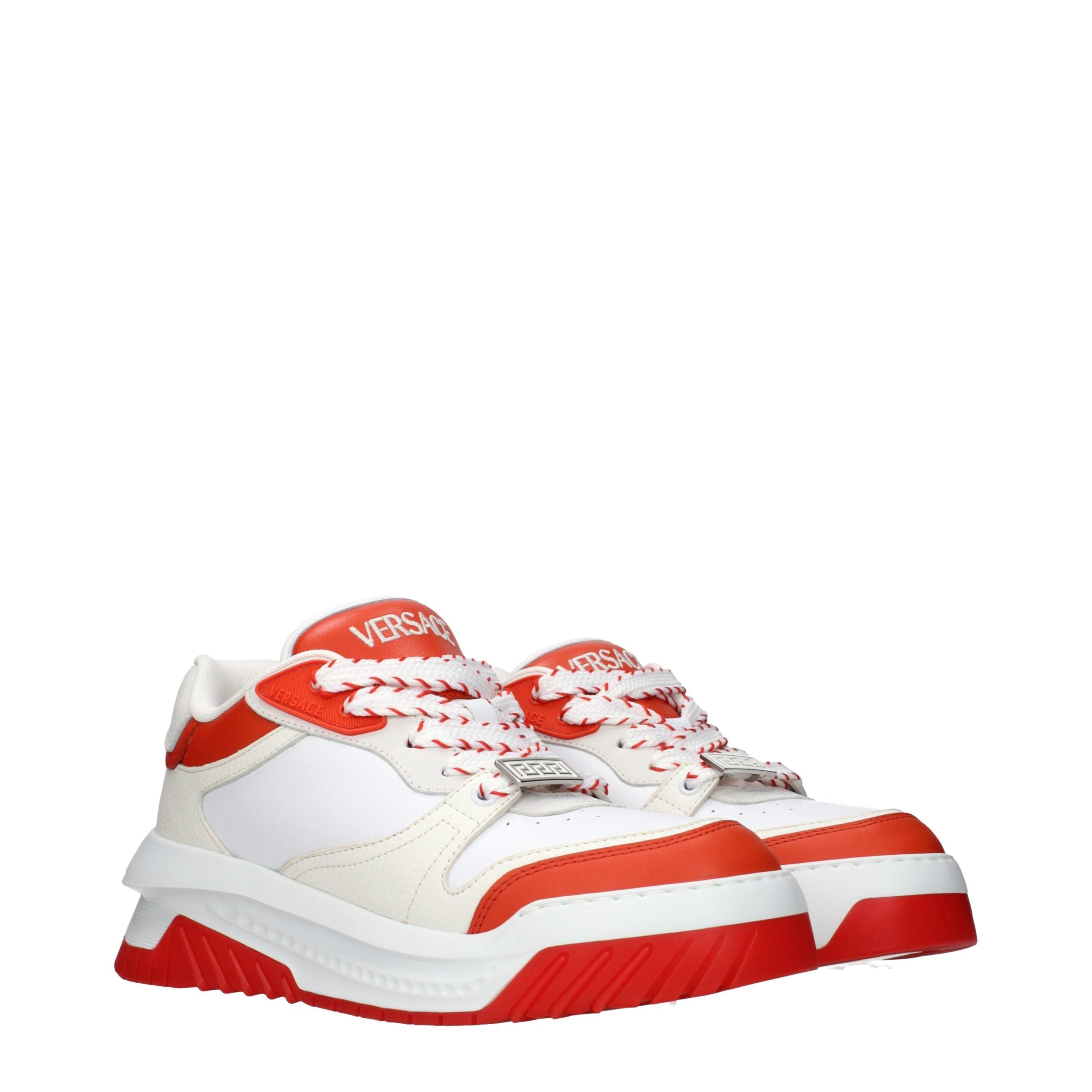 Blue Leather Athletic Sneakers