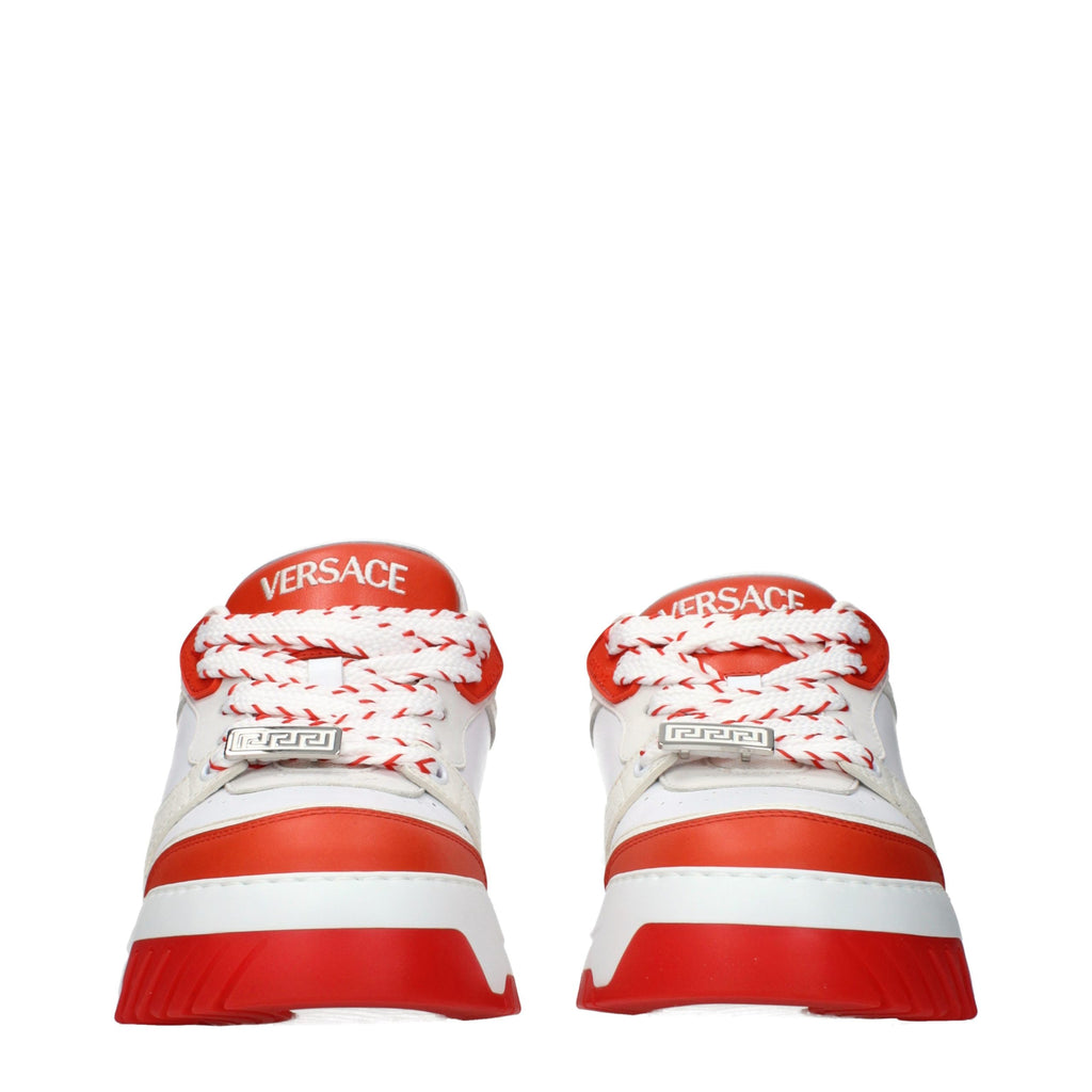 Blue Leather Athletic Sneakers