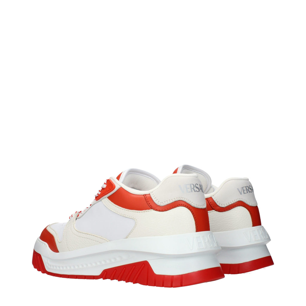 Blue Leather Athletic Sneakers