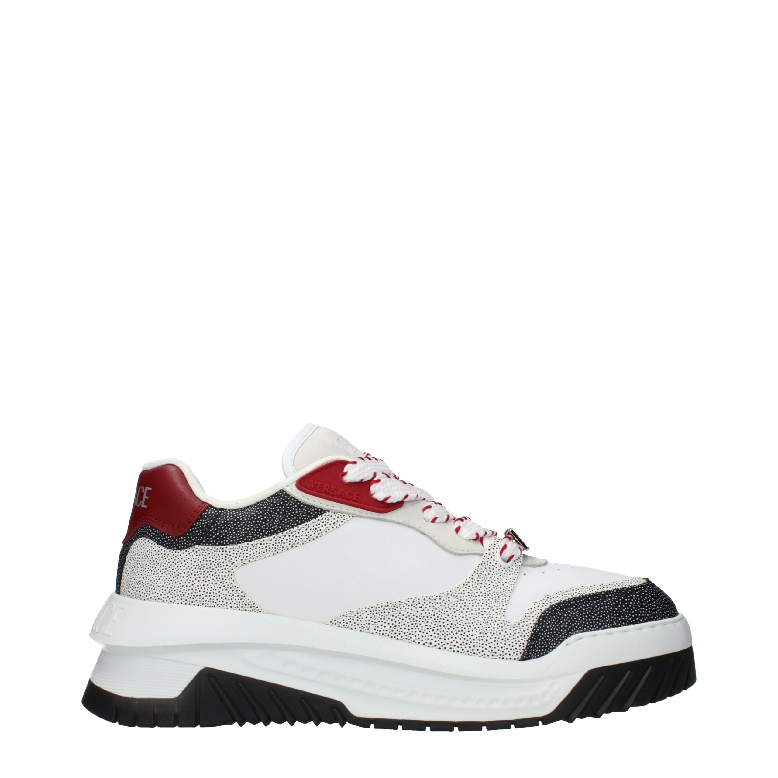 White Leather Chunky Sneakers