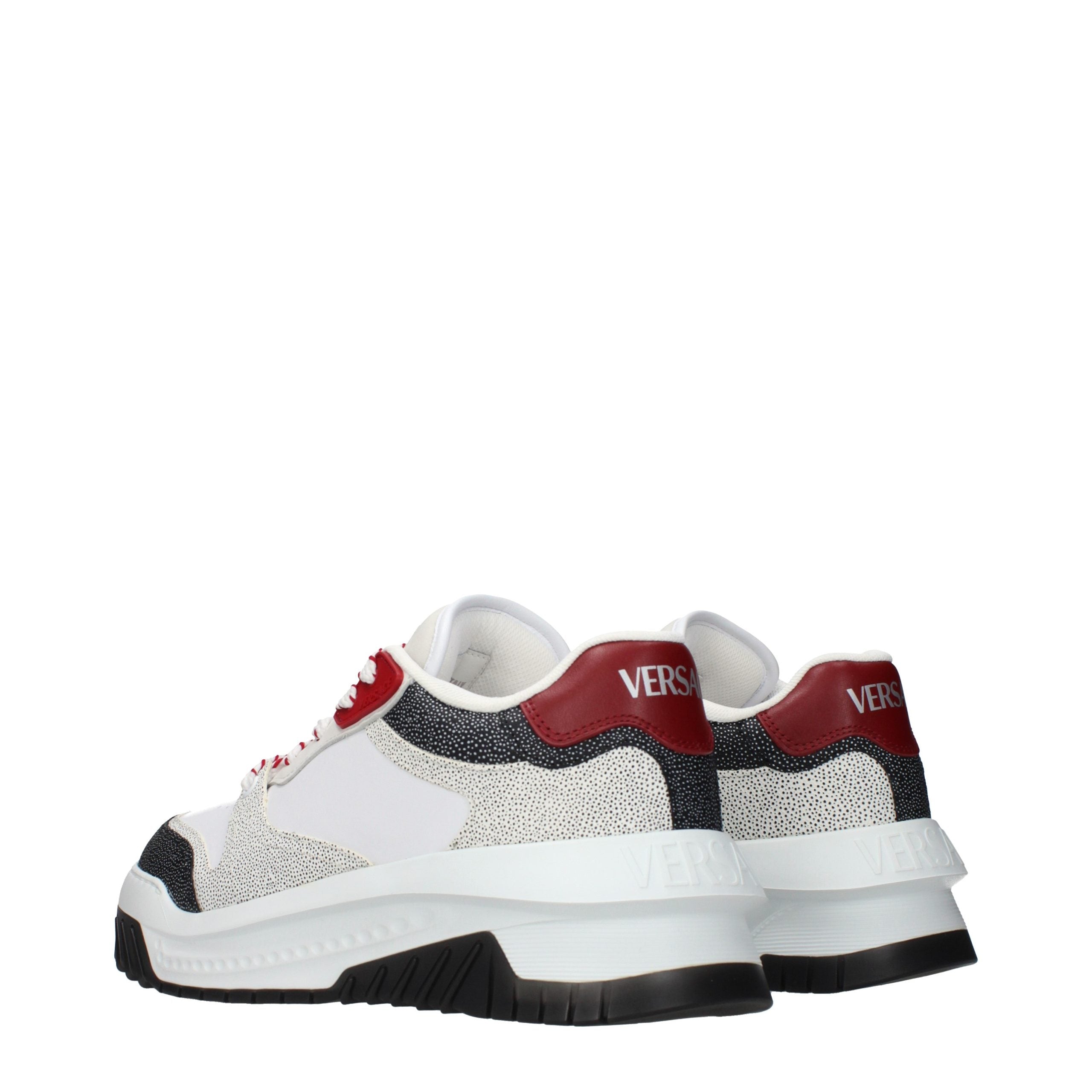 White Leather Chunky Sneakers