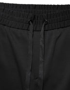 Black Polyester Cargo Jogger Men Trouser Pants