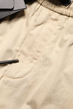 Beige Cotton Skinny Men Jogger Trouser Pants