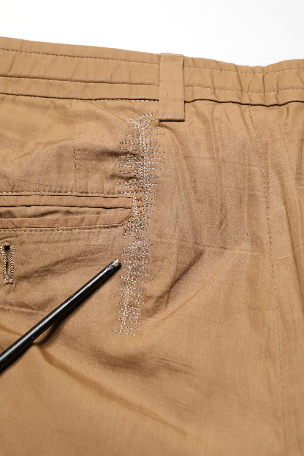 Brown Cotton Straight Chino Men Trouser Pants