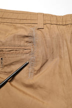 Brown Cotton Straight Chino Men Trouser Pants