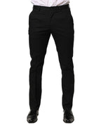 Black Cotton Skinny Dress Formal Trouser Pants