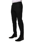 Black Cotton Skinny Dress Formal Trouser Pants