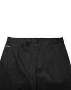 Black Cotton Skinny Dress Formal Trouser Pants