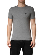 Gray DG Logo Crew Neck Men Underwear T-shirt