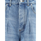 Blue Cotton Jeans Denim