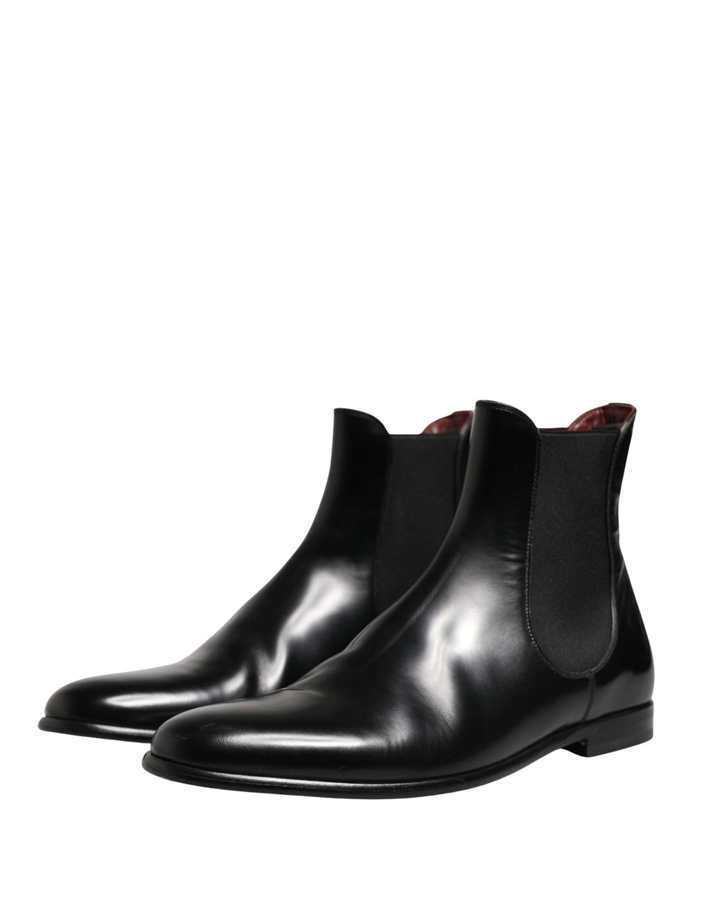 Black Leather Fur Men CHELSEA Boots Shoes