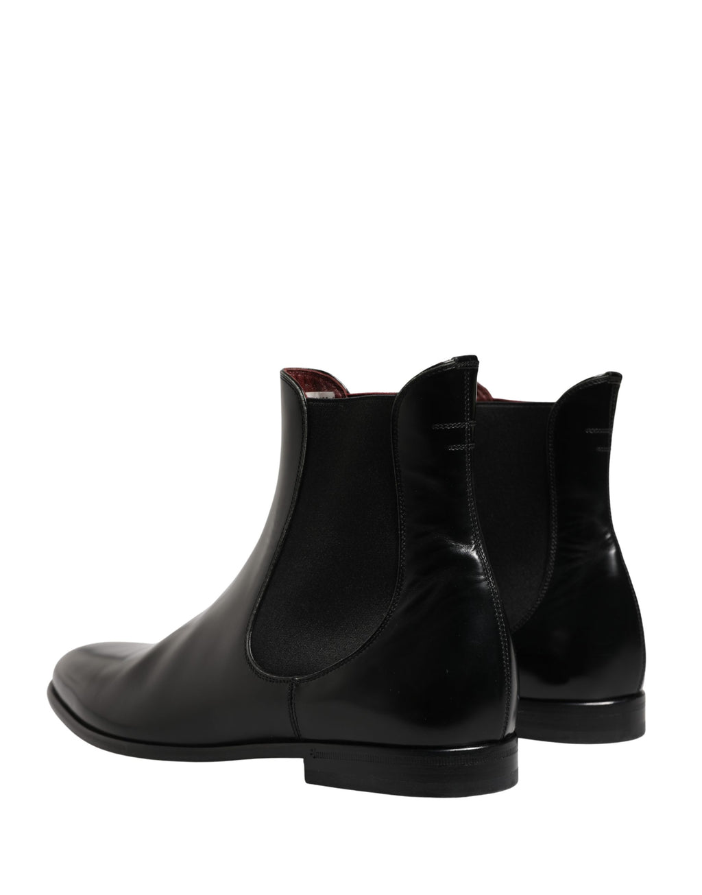 Black Leather Fur Men CHELSEA Boots Shoes