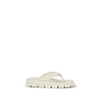 White Rubber Flip-Flop Sandals
