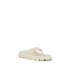 White Rubber Flip-Flop Sandals