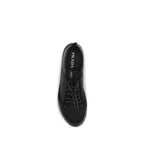 Black Recycled Polyamide Athletic Sneakers