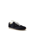 Blue Calf Leather Bos Taurus Athletic Sneakers