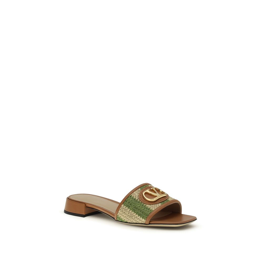 Multicolor Viscose Sandals