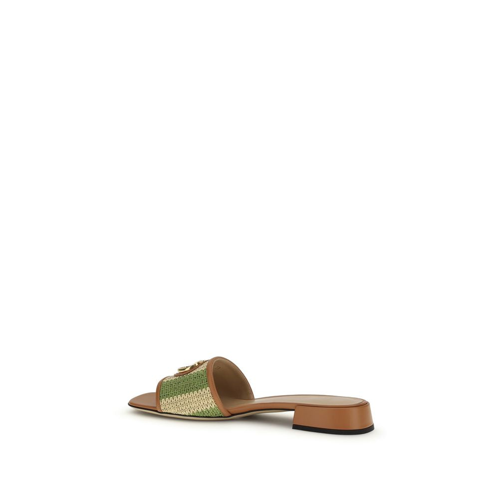 Multicolor Viscose Sandals