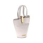 Beige Calf Leather Bos Taurus Backet Bag