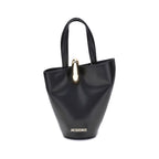 Black Calf Leather Bos Taurus Backet Bag