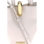 Beige Calf Leather Bos Taurus Backet Bag