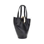 Black Calf Leather Bos Taurus Backet Bag