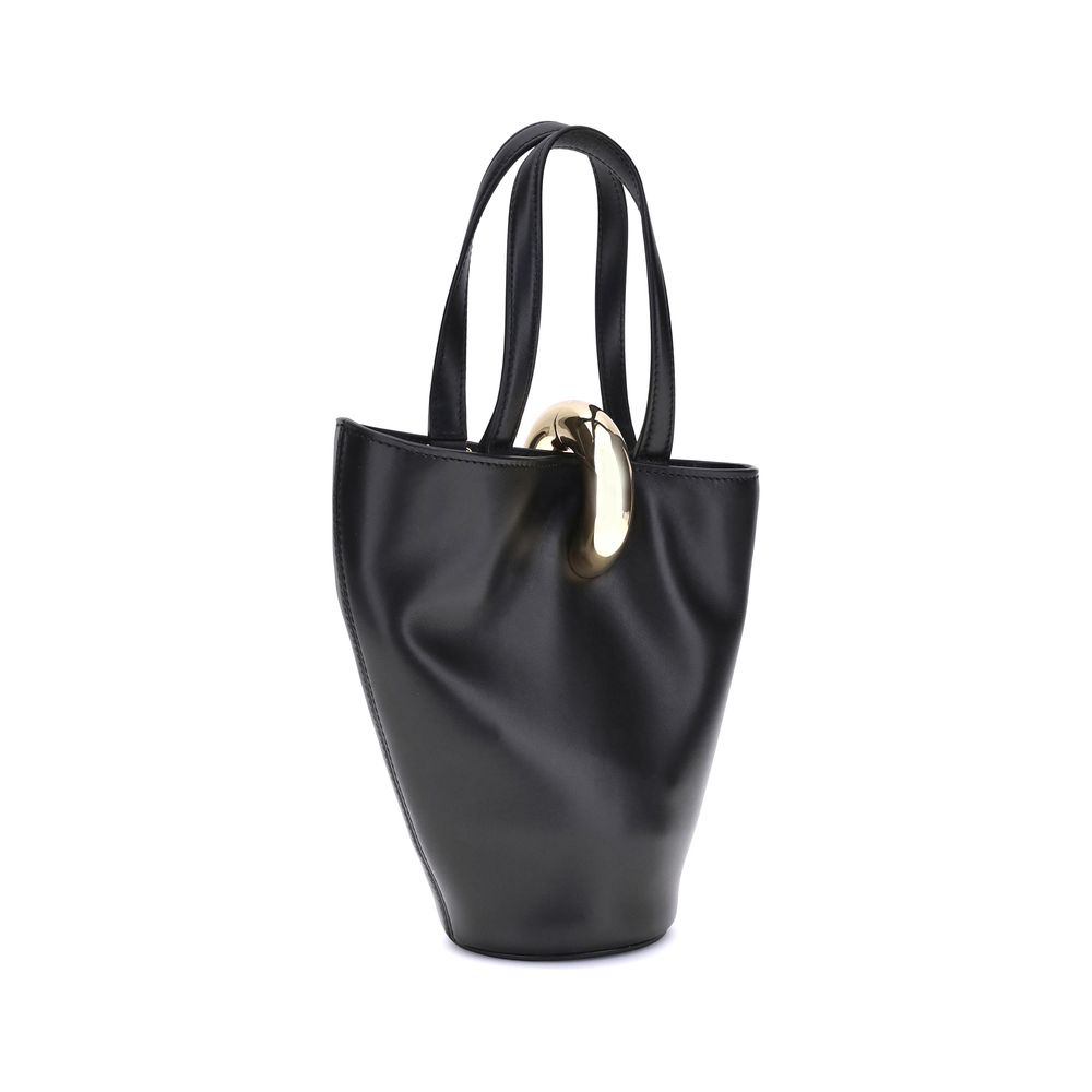 Black Calf Leather Bos Taurus Backet Bag