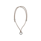 Black Calf Leather Bos Taurus Necklace