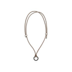 Black Calf Leather Bos Taurus Necklace