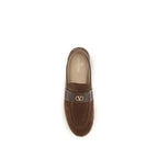 Brown Calf Leather Bos Taurus Espadrilles