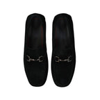 Black Leather Slip-On Loafers