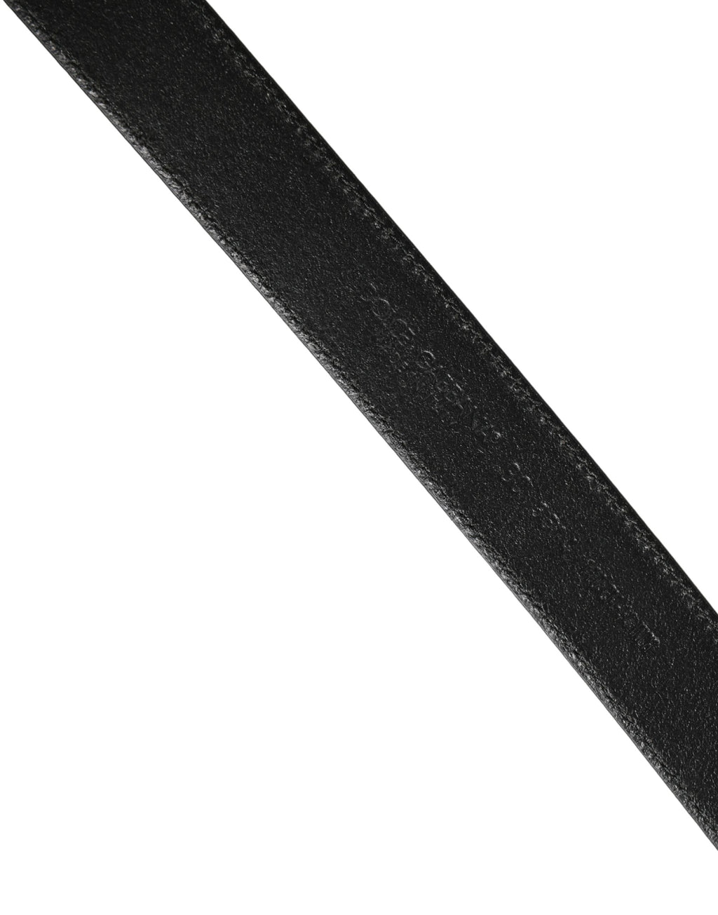 Men Black Classic Leather Metal Buckle Belt