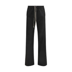 Black Polyester Casual Pants
