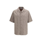 Beige Viscose Shortsleeve Shirt